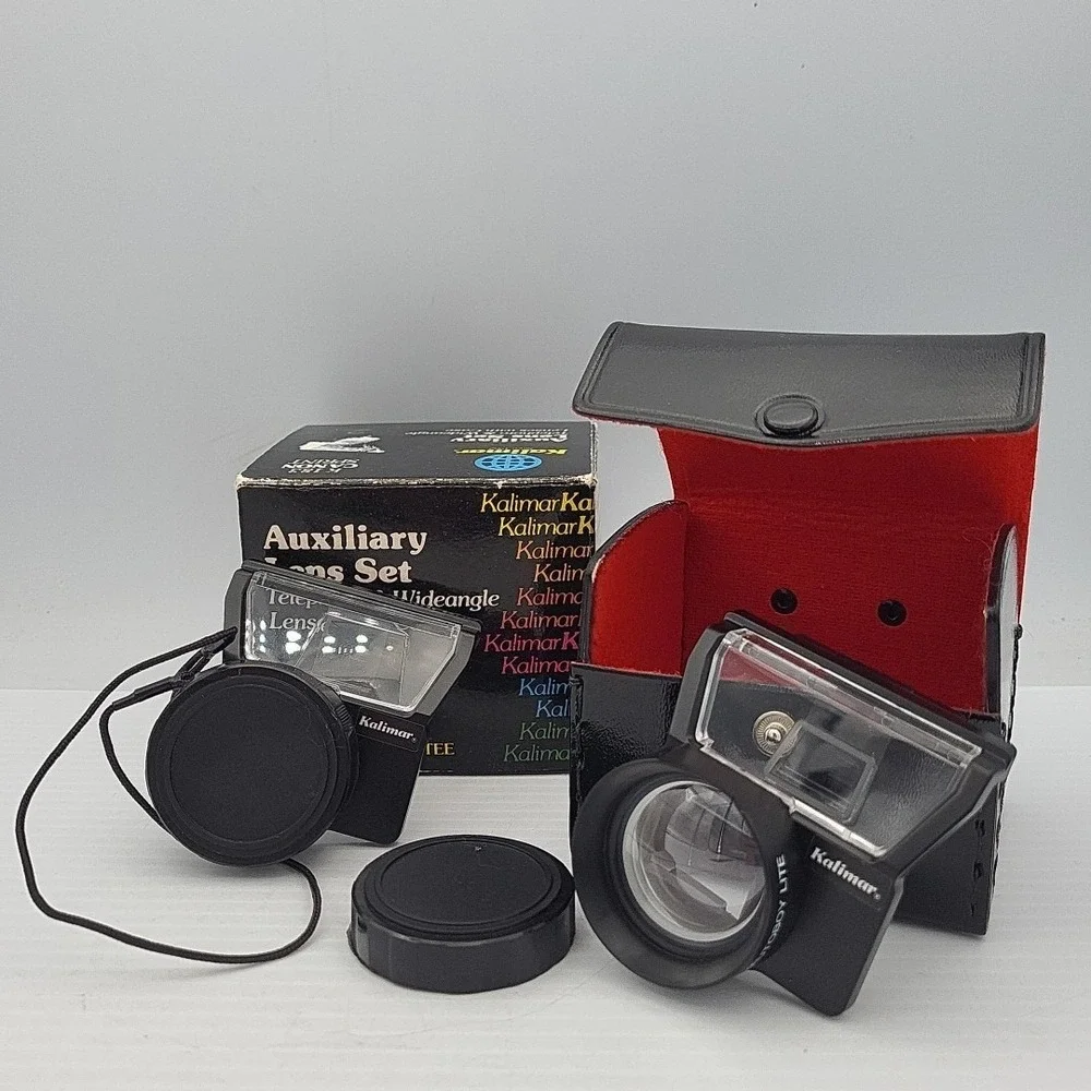 Kalimar Auxiliary Lens Set Telephoto & Wide Angle Lens for Canon Sure‎ Shot